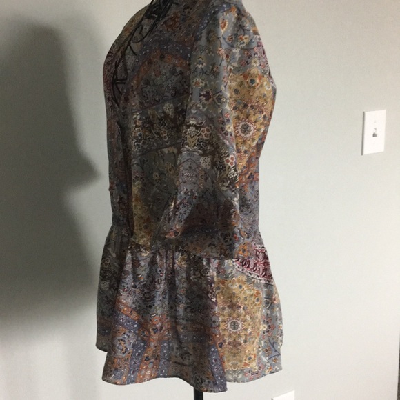 BCBGeneration Boho Peplum Blouse - Picture 2 of 4